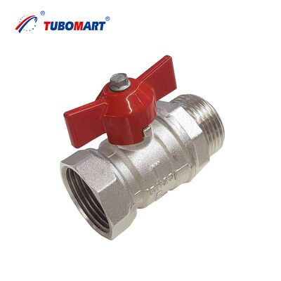 TUBOMART Brass Ball Valve Threaded Ball Valve with Butterfly Handle AS4617 OEM/ODM Manufacturer