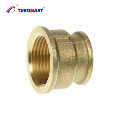 Hot sales TUBOMART OEM Factory Direct Messing BSP Fitting Nikkel Plated Dubbele Vrouwelijke Rechte Koppeling Waterleiding Oplossingen